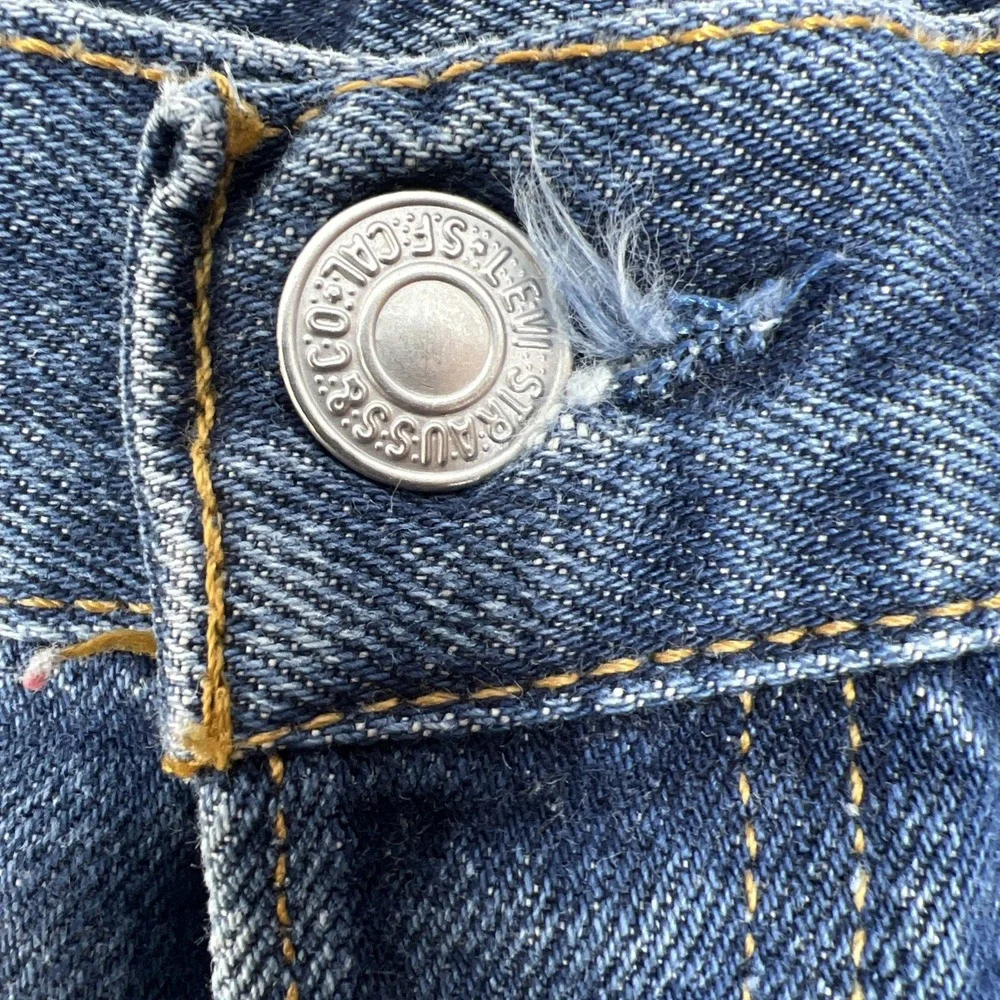 Vintage Levi's Men's 501 Button Fly Classic Blue Denim Jeans Size 34X34